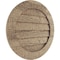 Ekena Millwork Timberthane Rough Sawn Round Faux Wood Non-Functional Gable Vent, Primed Tan, 33"W x 33"H GVURRO33DRSPR - alternate 4
